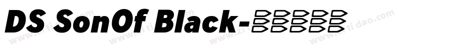 DS SonOf Black字体转换